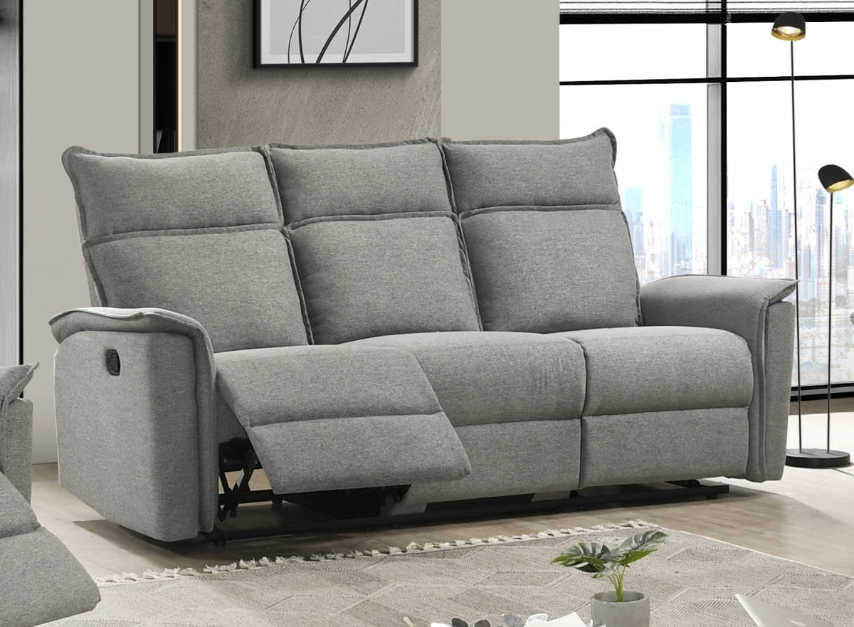 Sahara 3-Piece Recliner Set - Grey - Open Box