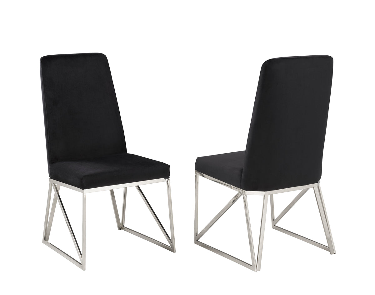 Ariela Velvet Dining Chair (Set of 2) - Open Box
