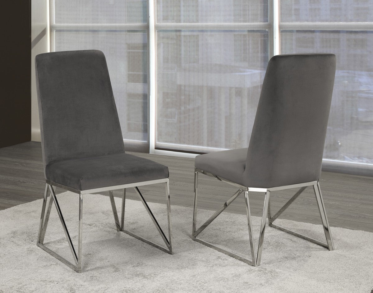 Ariela Velvet Dining Chair (Set of 2) - Open Box