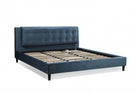 Tufted Upholstered Queen Platform Bed - Teal - Open Box