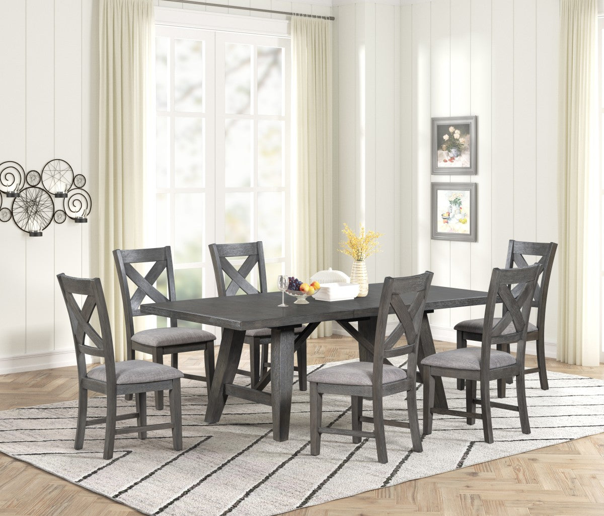 Jordan Extendable Dining Table - Grey - Open Box