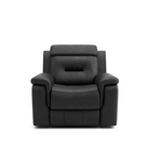 Nelson Leather Power Recliner - Black - Open Box