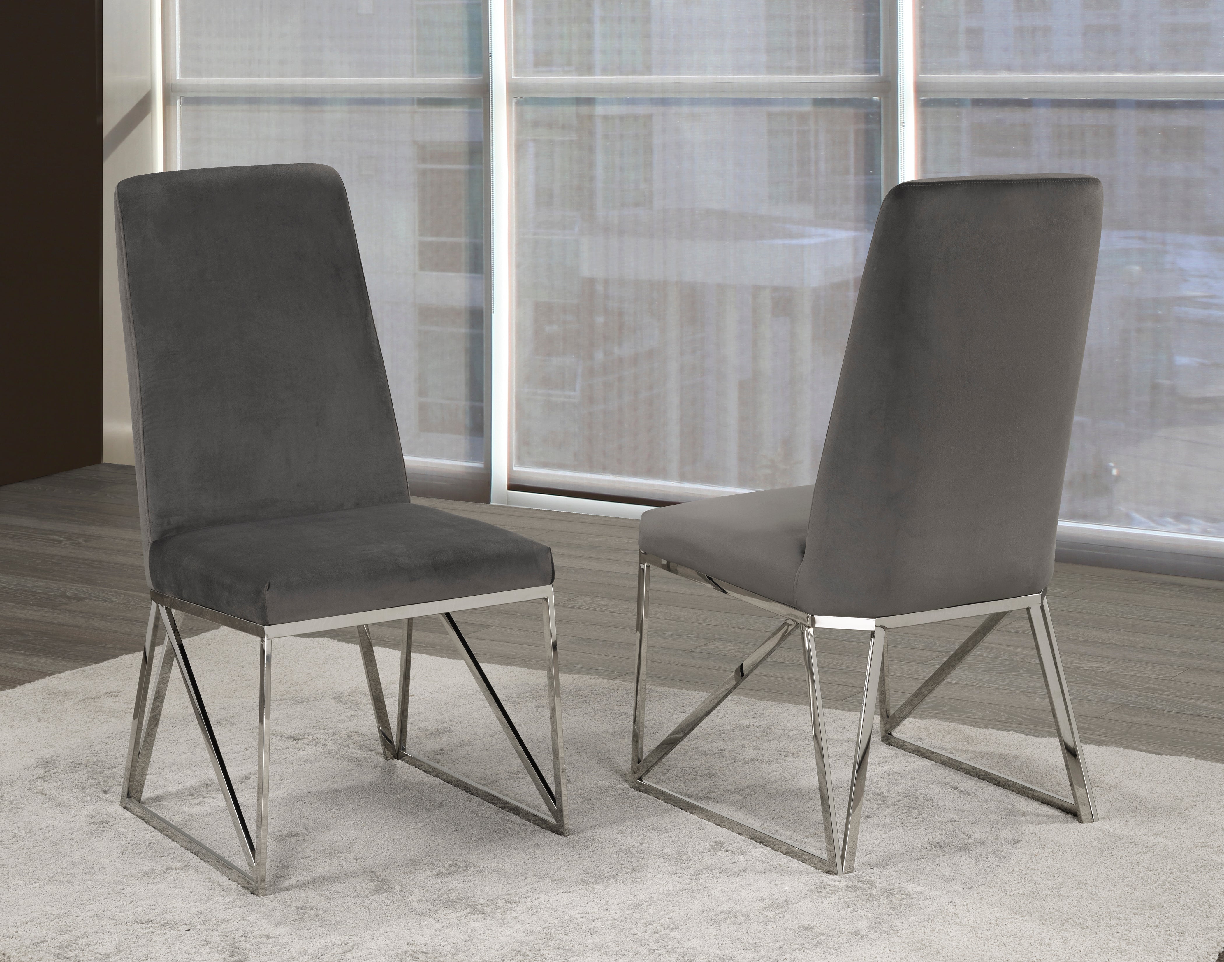 Ariela Velvet Dining Chair (Set of 2) - Open Box