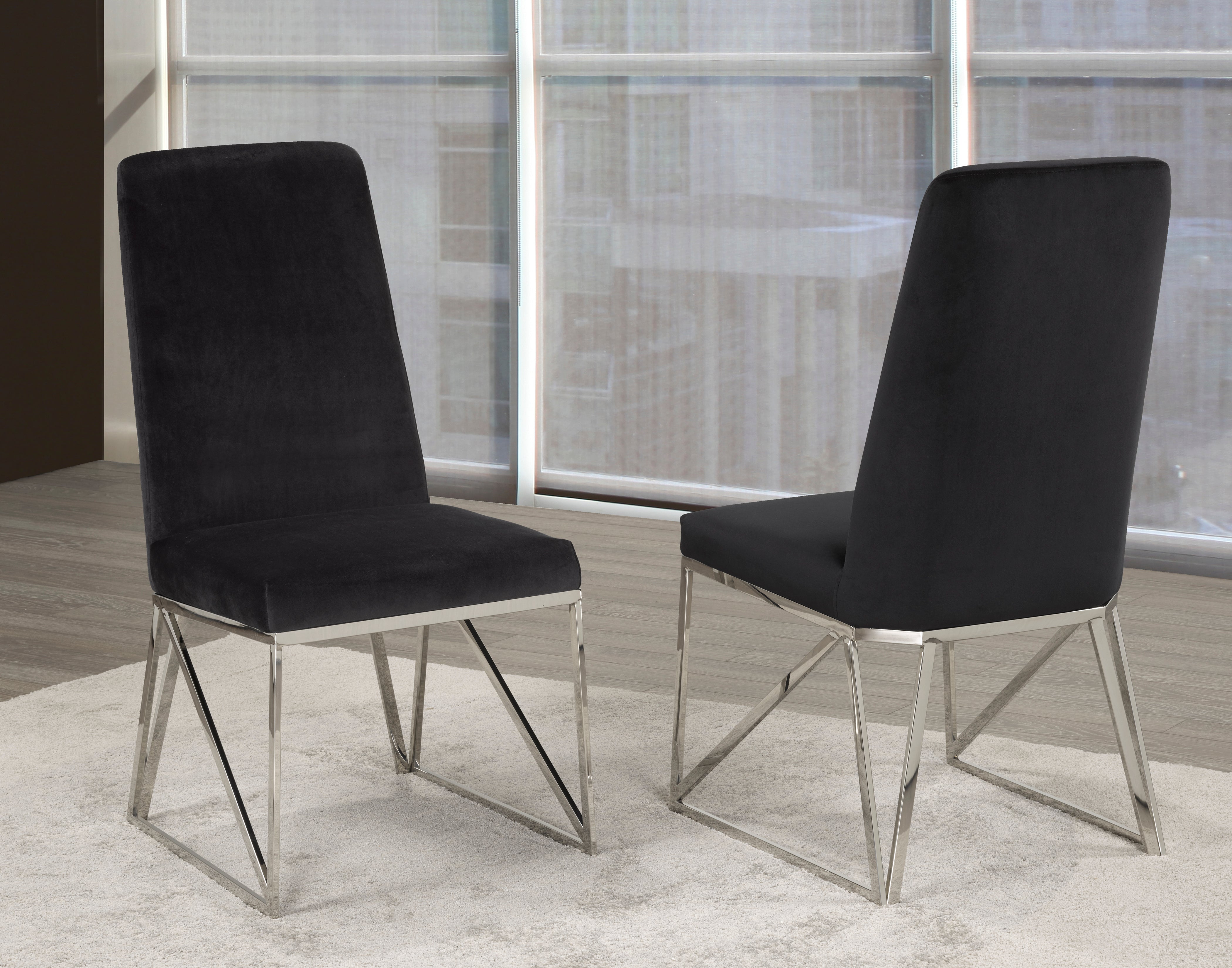 Ariela Velvet Dining Chair (Set of 2) - Open Box