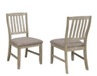 Slat-Back Dining Chair (Set of 2) - Grey - Open Box