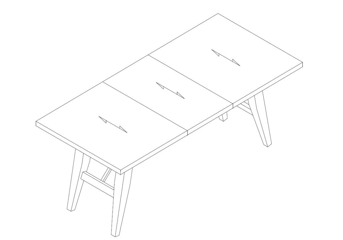 Jordan Extendable Dining Table - Grey - Open Box