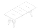 Jordan Extendable Dining Table - Grey - Open Box